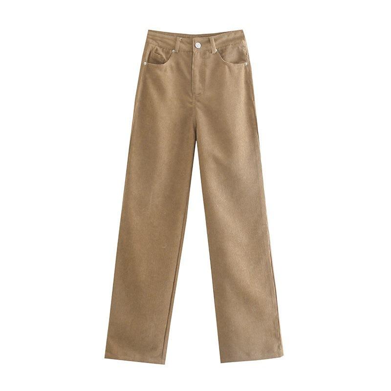 High-waist Women Slim Jeans Loose  Person Straight Crotch Versatile Slimming Trousers
