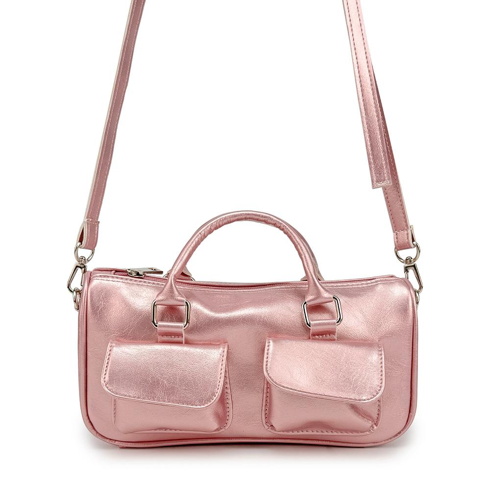 Olivia Pop OP_M2366 Womens Leather Boston Tote Crossbody Bag