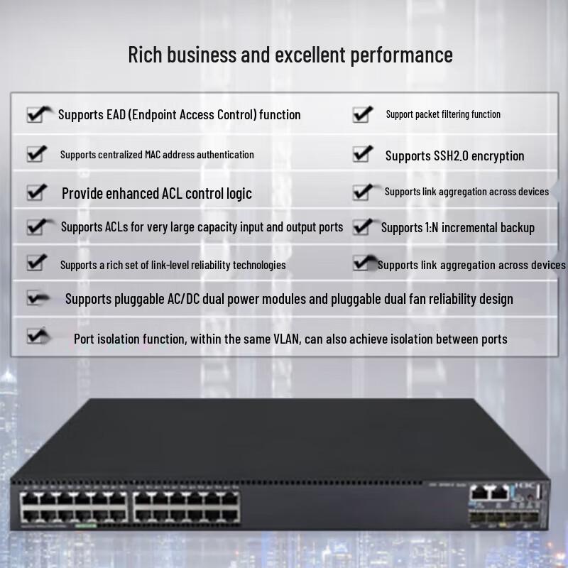H3C S5560-30C-EI-G-H1 Gigabit Enterprise Core Switch
