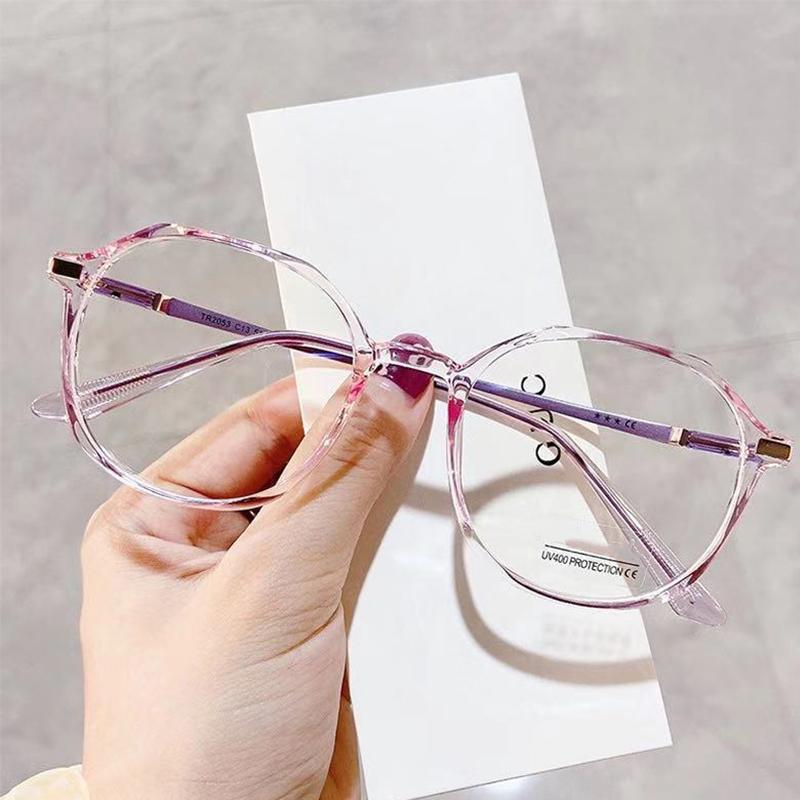 Professional Eye Protection And Blue Light Student Flat Glasses Women's Trendy Glasses Frame 2053