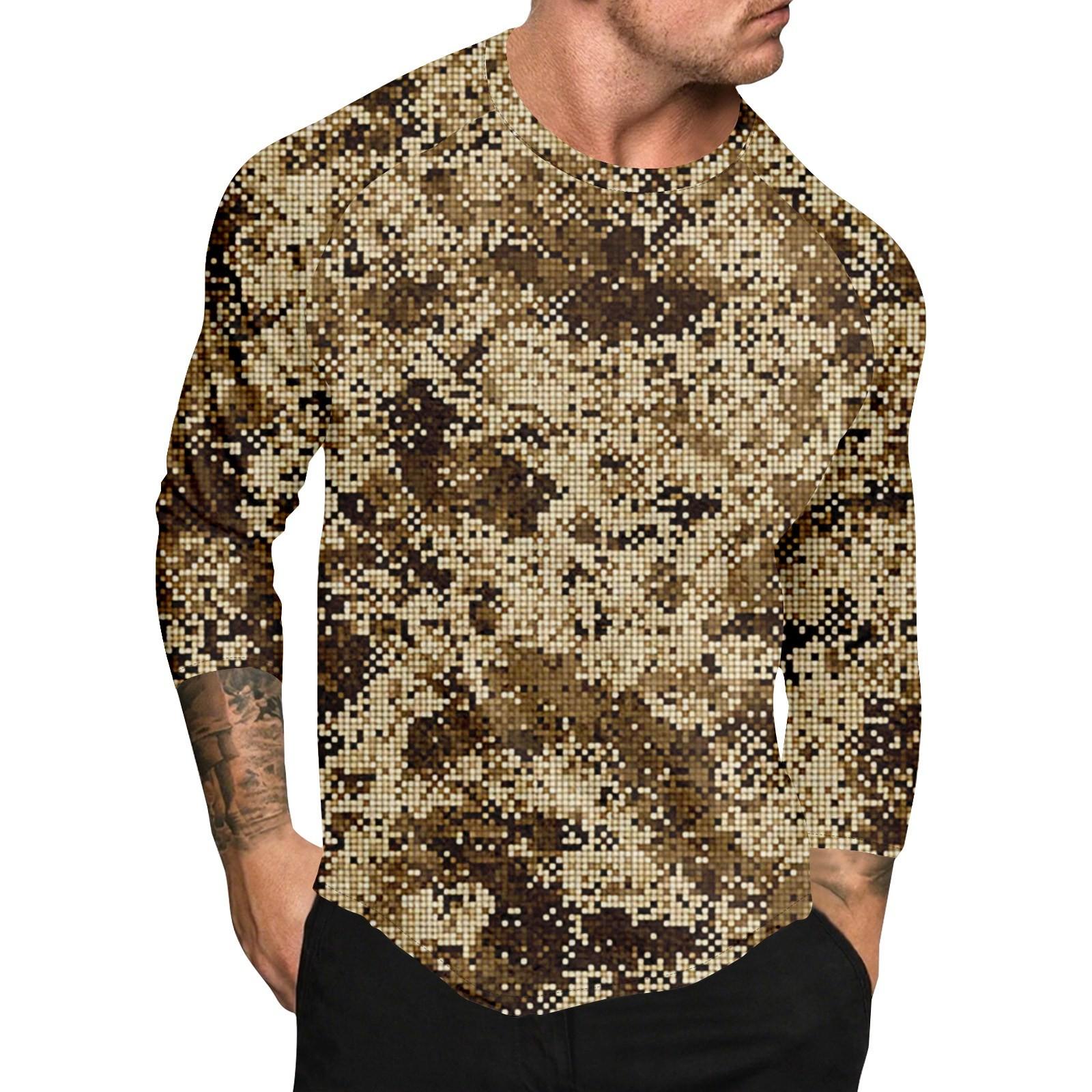 

Мужской топ с короткими рукавами реглан с принтом в стиле камуфляж M