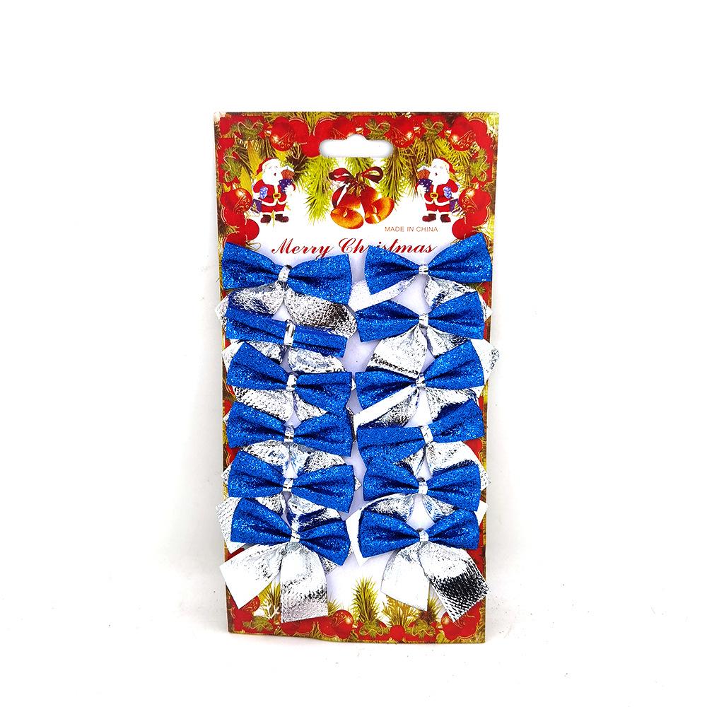 Christmas Bows Ornaments - Pack of 12 Holiday Decorations & Gifts