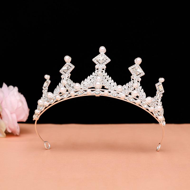 Children's Crystal Crown Headband: Elegant Princess Performance Hairpiece for Girls