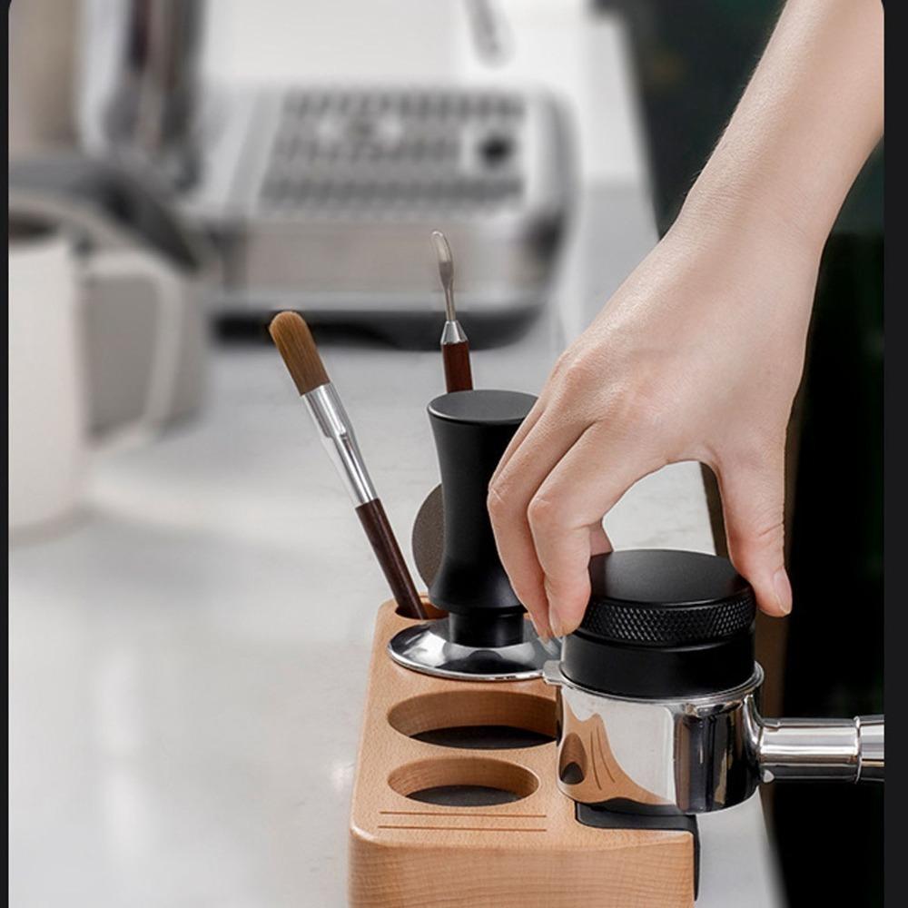 51mm 53mm 58mm Compatible Coffee Tamping Station Espresso Tamping Station  For Coffee Bar