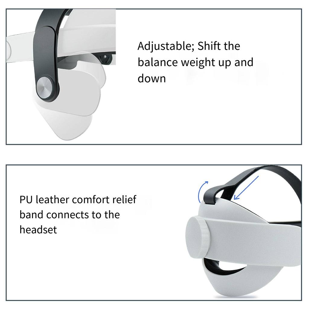 Adjustable Head Support for 3S VR Headsets, Customizable Comfort with Advanced Pressure Reduction