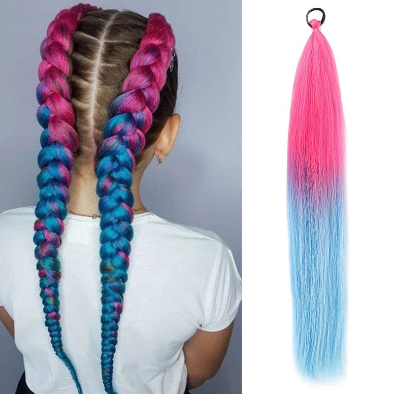 

Ободок для волос, синтетический конский хвост, безопасная резинка для легкой укладки, женский парик из синтетического волокна, подходит для всех случаев