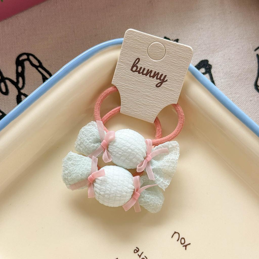 Children's New Cotton-filled Candy Duckbill Hairpin Hairpin Cute Baby Wild Double Ponytail Rubber Band Head Rope