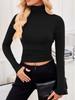 2025 Autumn/Winter Women's High Neck Slim Fit Base Layer Top