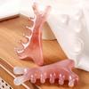 Pink 4-in-1 Scalp Massage Comb for Face Eye Nose Relief Stress Relieve Meridians Stimulation Hair Care Tool