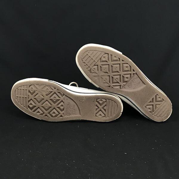 CONVERSE leather high-cut sneakers 25.5 US7 off-white(USED)