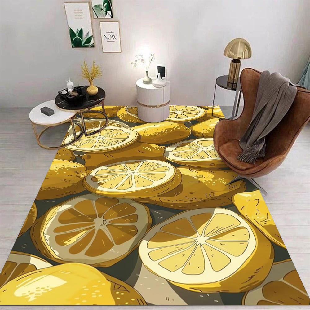 Fruit Style Kitchen Carpet Set Suitable for Door Mats Bedrooms Living Rooms Porches RV Decoration Carpets Home Decoration