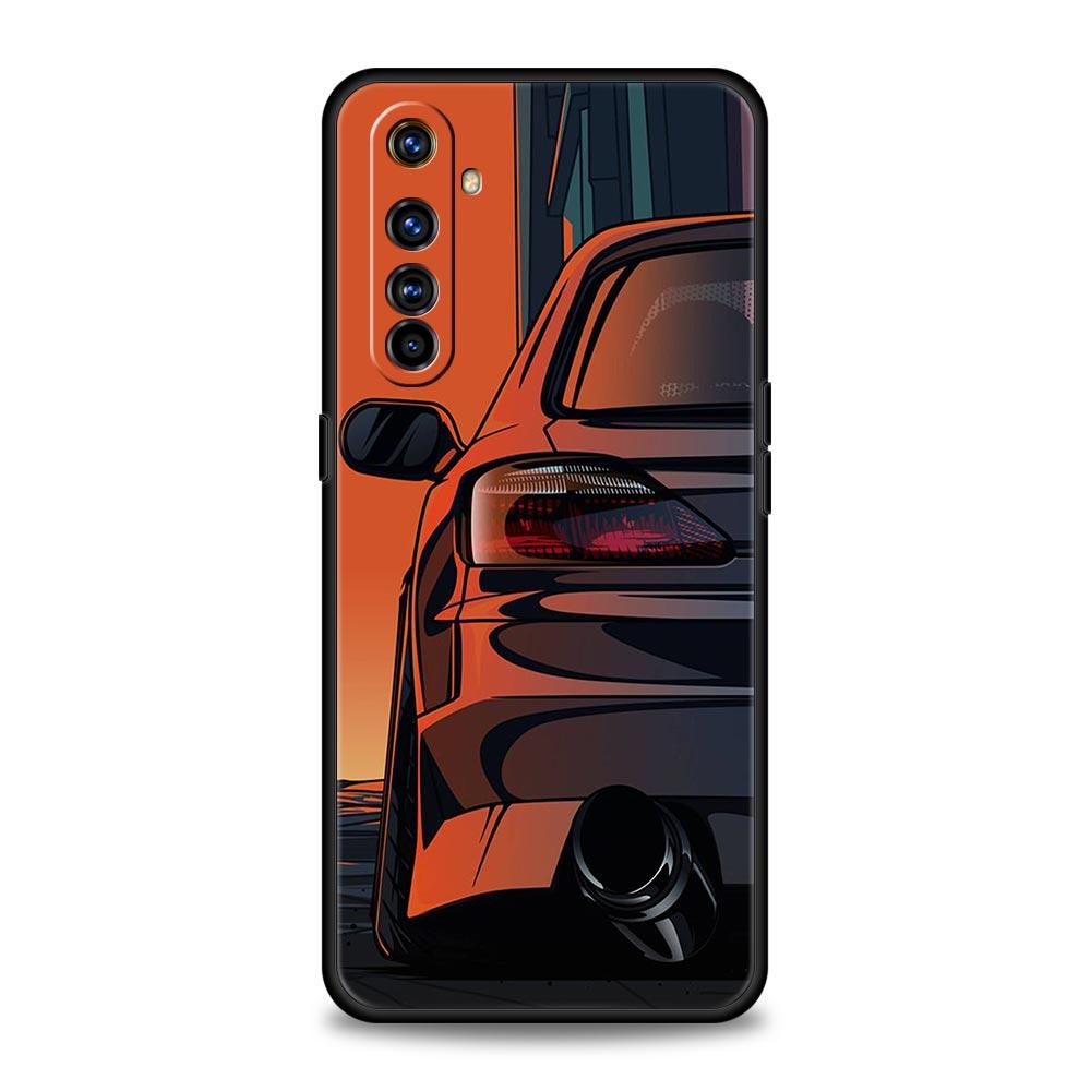 Japan JDM Sports Car For Realme GT Neo 2 3 3T Phone Case For Realme 10 9 8 5G 7 6 GT2 Pro Plus 9i 8i C21 C11 C25 C35 Soft Cover