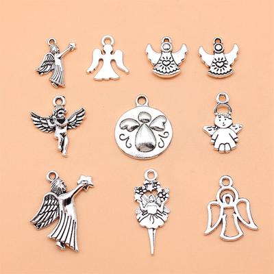 10pcs/set Angel Charms Jewellery Making Supplies Cell Phone Pendant Personalized