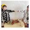 2026 Spring Korean Style Girls' Polka Dot Cotton Dress – Stylish, Loose Children's Clothing