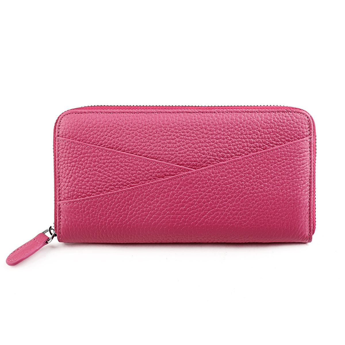 

Womens Wallet RFID Leather Zip Around Wallet Large Capacity Minimalist Wallets Clutch Travel Credit Card Long Purse for Women