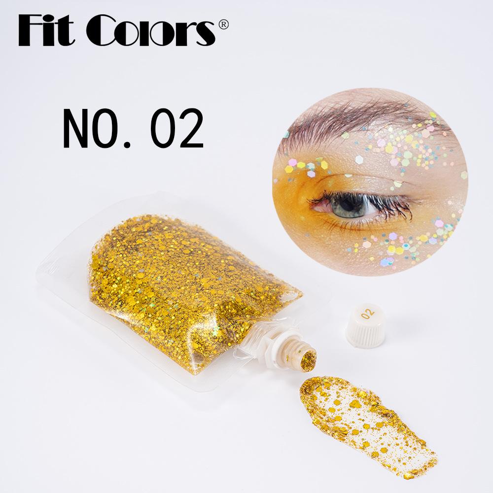 Fit Colors Sequenant Gel Mermaid's Scale Face, Body Lip Sequenant Eye Shadow Certain Stage Makeup