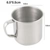 200ml Mini Metal Travel Camping Coffee Mug Stainless Steel Portable Cup