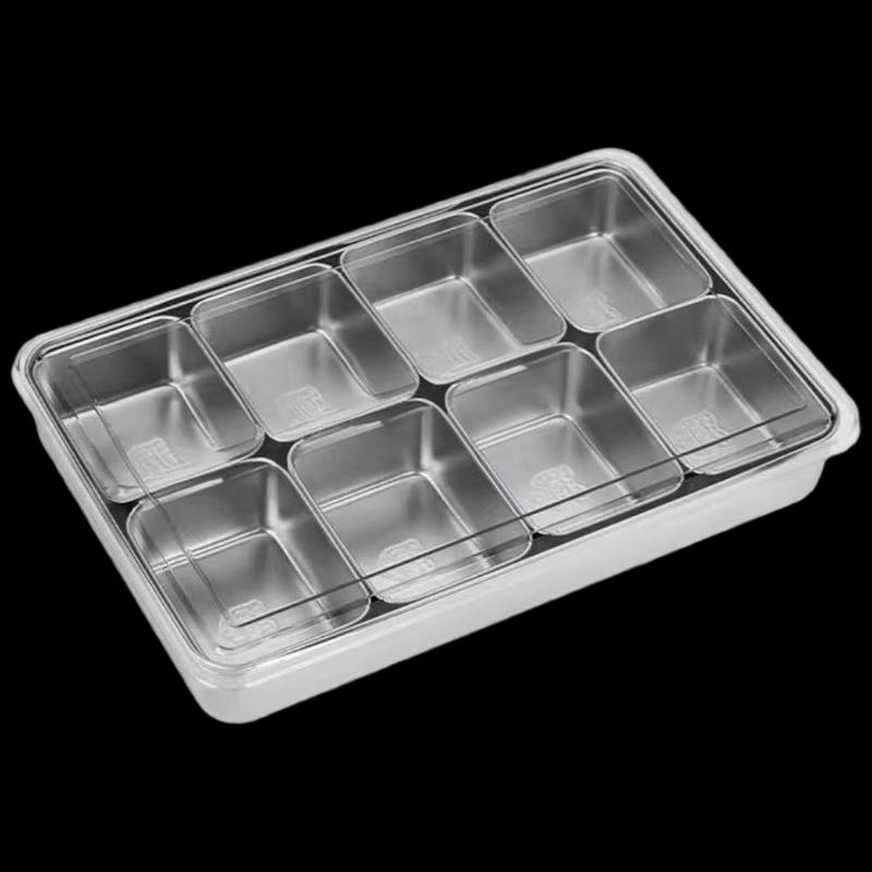 8-Grid Stainless Steel Ingredient Box