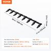 Bucket Tooth Bar, 66'', Heavy Duty Tractor Bucket 8 Teeth Bar for Loader Tractor Skidsteer, 4560 Lbs Load-Bearing Capacity Bolt On Design, for