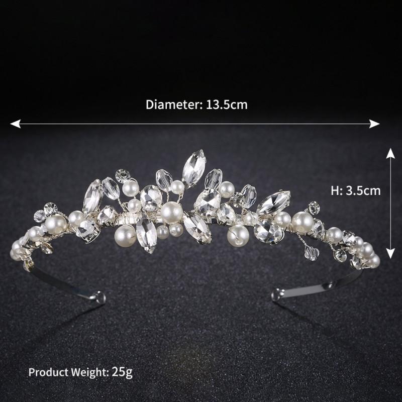 Handmade Pearl Hair Hoop Wedding Bridal Photoshoot Daily Wear Sweet Floral Headband Womens Elegant Accessory