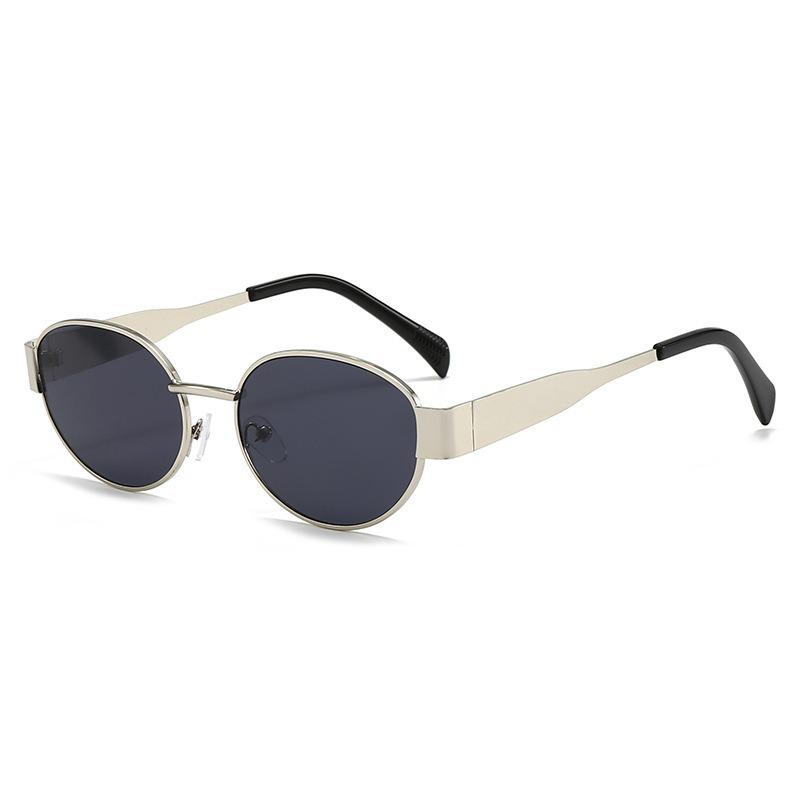 2025 Trendy Oval Metal Frame Sunglasses for Men & Women - European & American Fashion