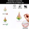 Tabletop Christmas Tree Figurines 2D Acrylic 3 Pieces Collectible Sculpture Christmas Tree Desk Ornament For Party Tabletop