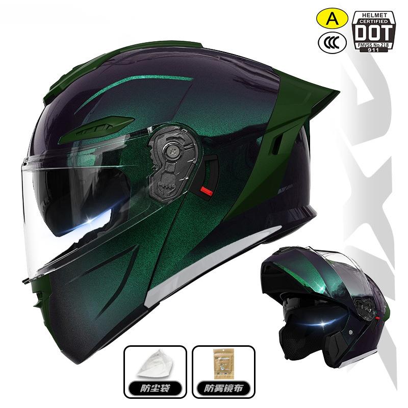 MRC Blue Color Full Face Motorcycle Helmet for Men Women Moto Helmet Original DOT Approved Helmet Full Face Helmet Racing Helmet