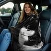 Cute Tuxedo Cat Blanket 2D Soft Cozy Flannel Throw Blanket For Bed Couch Sofa Camping Travel Warm Blanket For Cat Lovers Gift