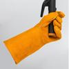 1 Paar 40 cm Sicherheits-Arbeits-Handschuhe Schweißhandschuhe Hitzebeständig Schnittfest Isoliert Individuelles Design Schweißlederhandschuhe