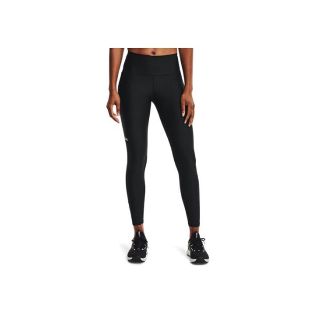 Under Armour HeatGear Solid Logo Print High Waist Compression Workout Leggings Women leggings Black 1365336-001