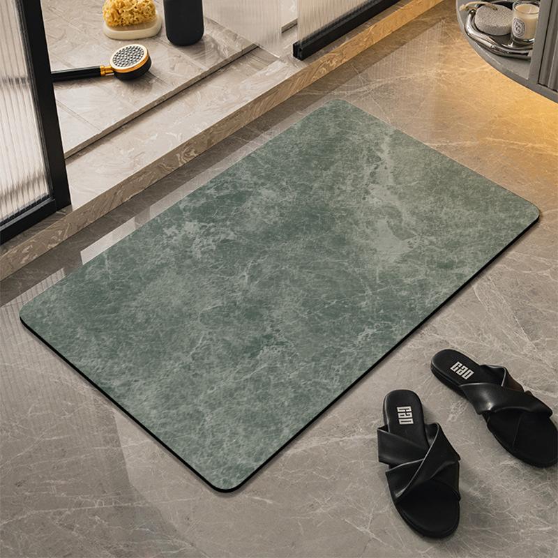 Sleek Wind Diatom Mud Moisture-wicking Mat Bathroom Toilet Floor Mat Toilet Carpet Toilet Door Door Door Mat Durable