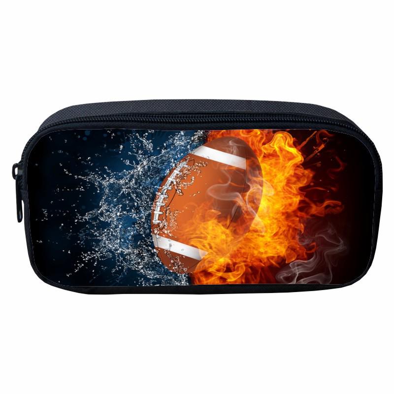 Flame Pattern Pencil Case for Kids - Cartoon Design for Primary School Boys