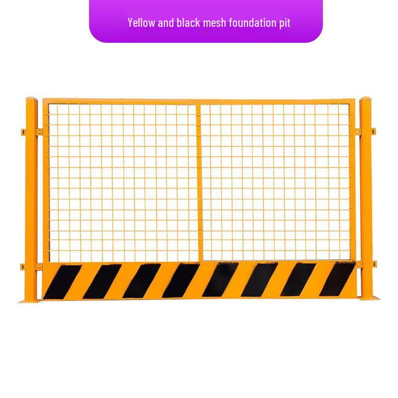 Portable Construction Site Pit Protection and Warning Fence