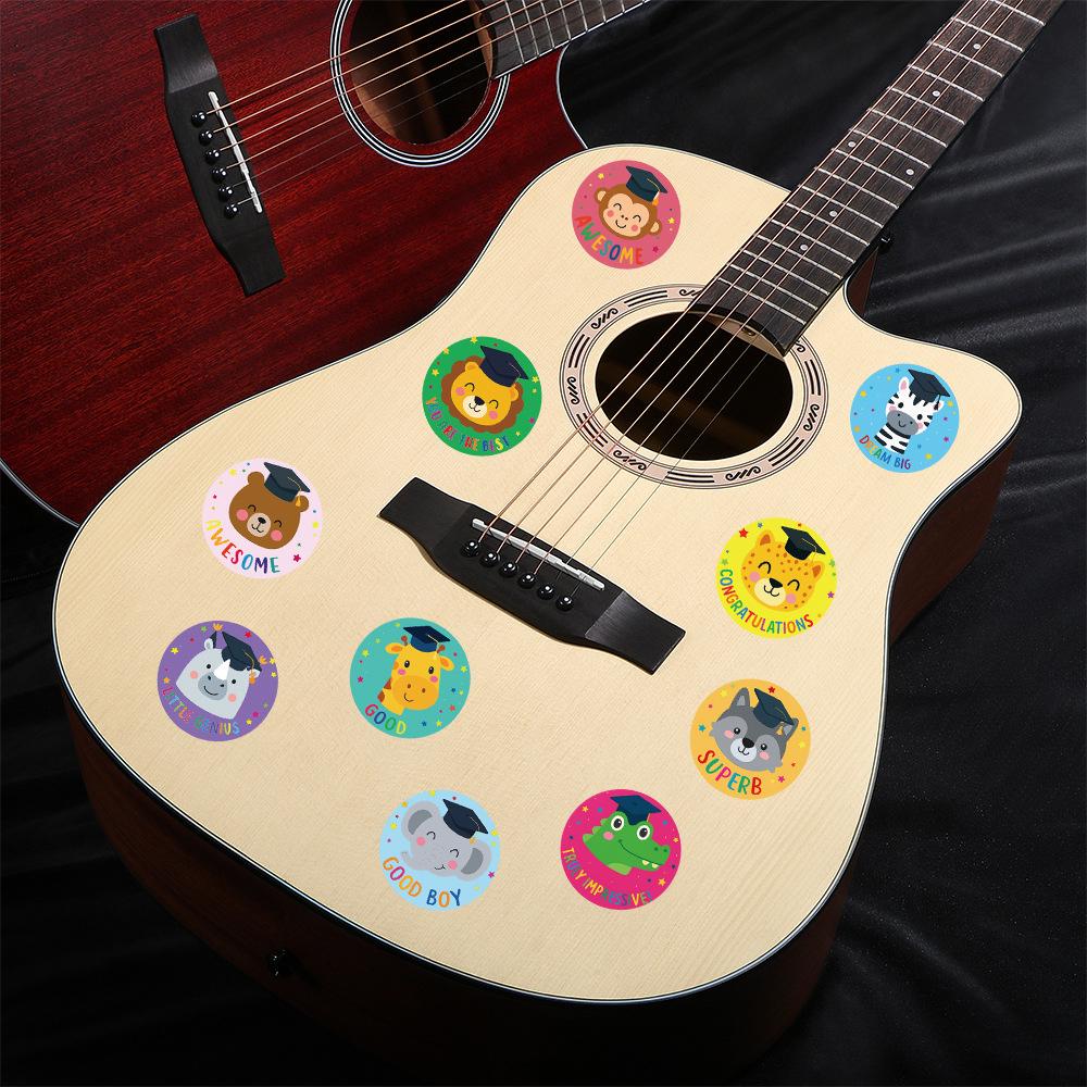 Animal Graduation Reward Stickers: DIY Kids' Stationery, Journal Decoration & Sealing Tape.
