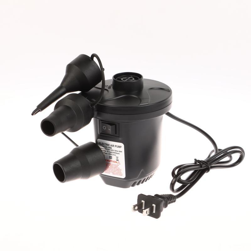 50W Electric Air Pump With 3 Nozzles,Quick 5000Pa Air Pump Inflator Deflator For Air Mattress Beds Pool Toys Raft Vacuum Bag