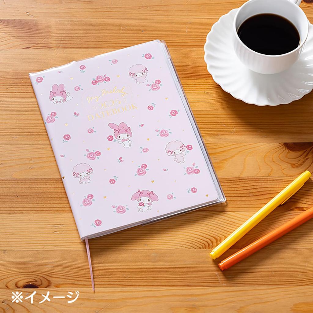 Sanrio A5 Datebook My Melody 2025 Planner October with Schedule Stickers and 454737 (Starts 2024) Bookmark,