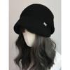 Japanese Style Artistic Autumn and Winter Warm Knitted Pile Hat  Loose Face Covering Woolen Hat for Women