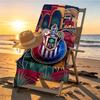 Club Deportivo Guadalajara Print Beach Towel Design, Soft, Lightweight. for Home Bathroom, Spa, Pool, Yoga, Surfing, Camping, Gift for Family, Friend