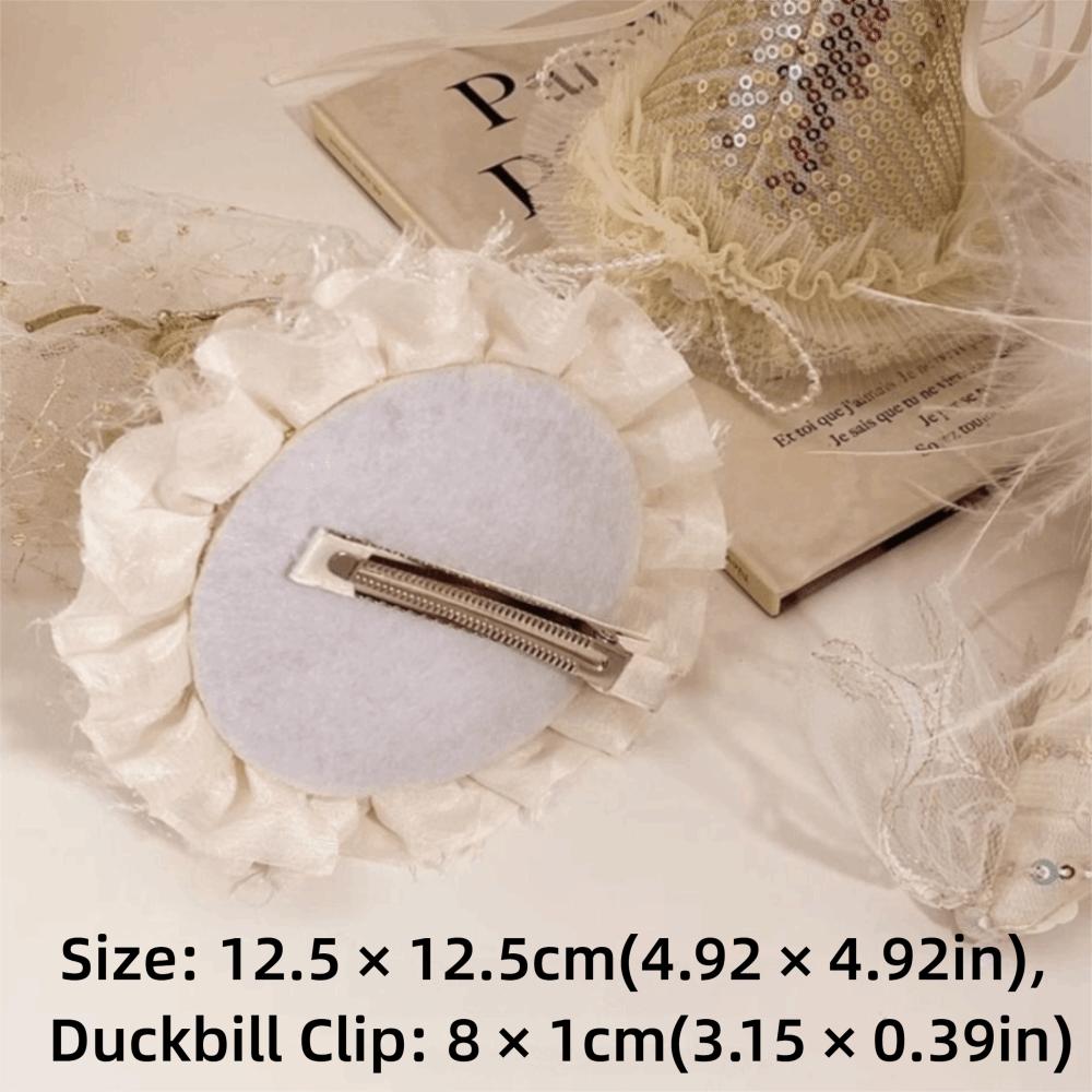 Acrylic Birthday Party Hat Mesh Princess Hair Accessory Sweet Party Hair Hoop Girls
