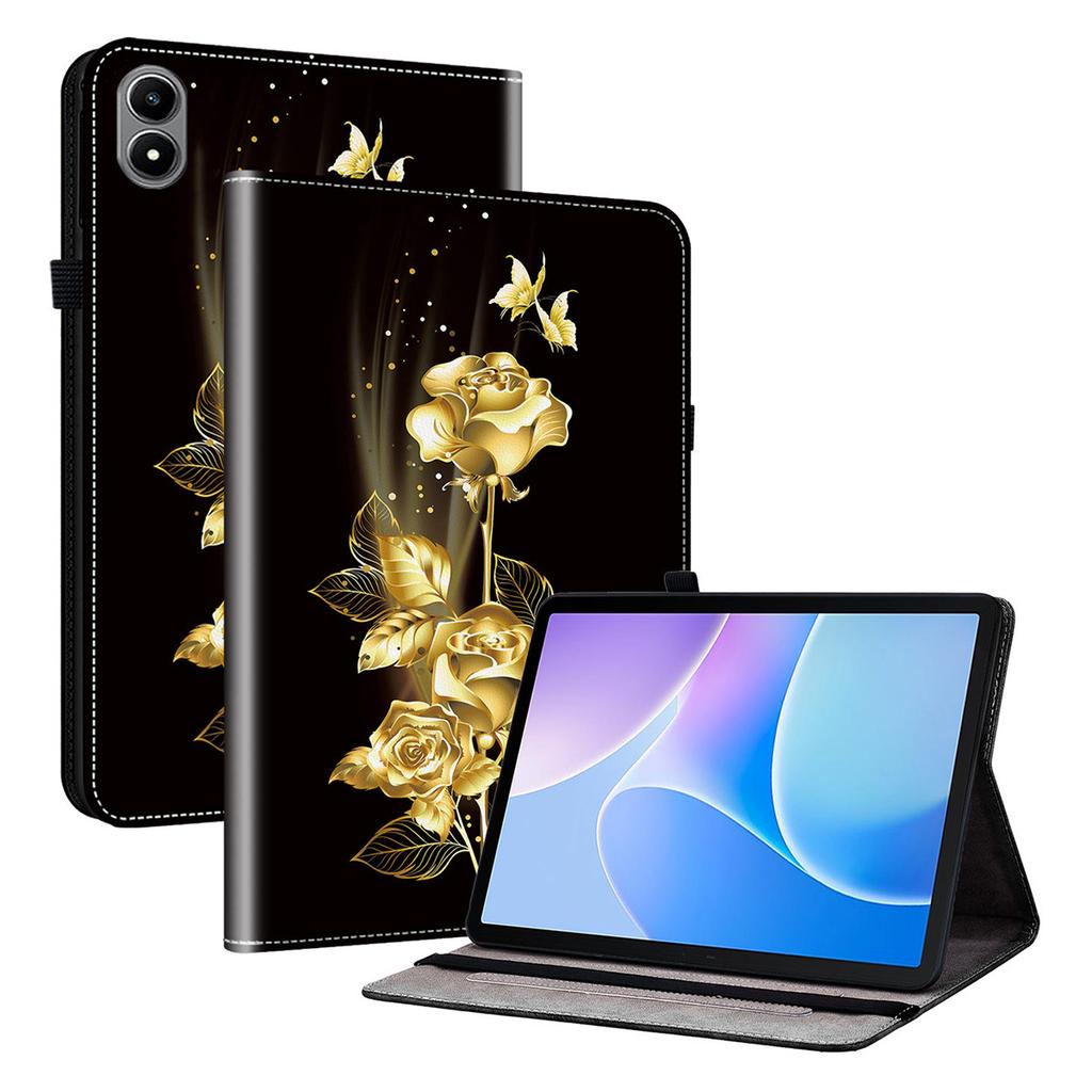 For Infinix Xpad 20 Leather Case Pattern Printed Stand Tablet Cover with Card Slots