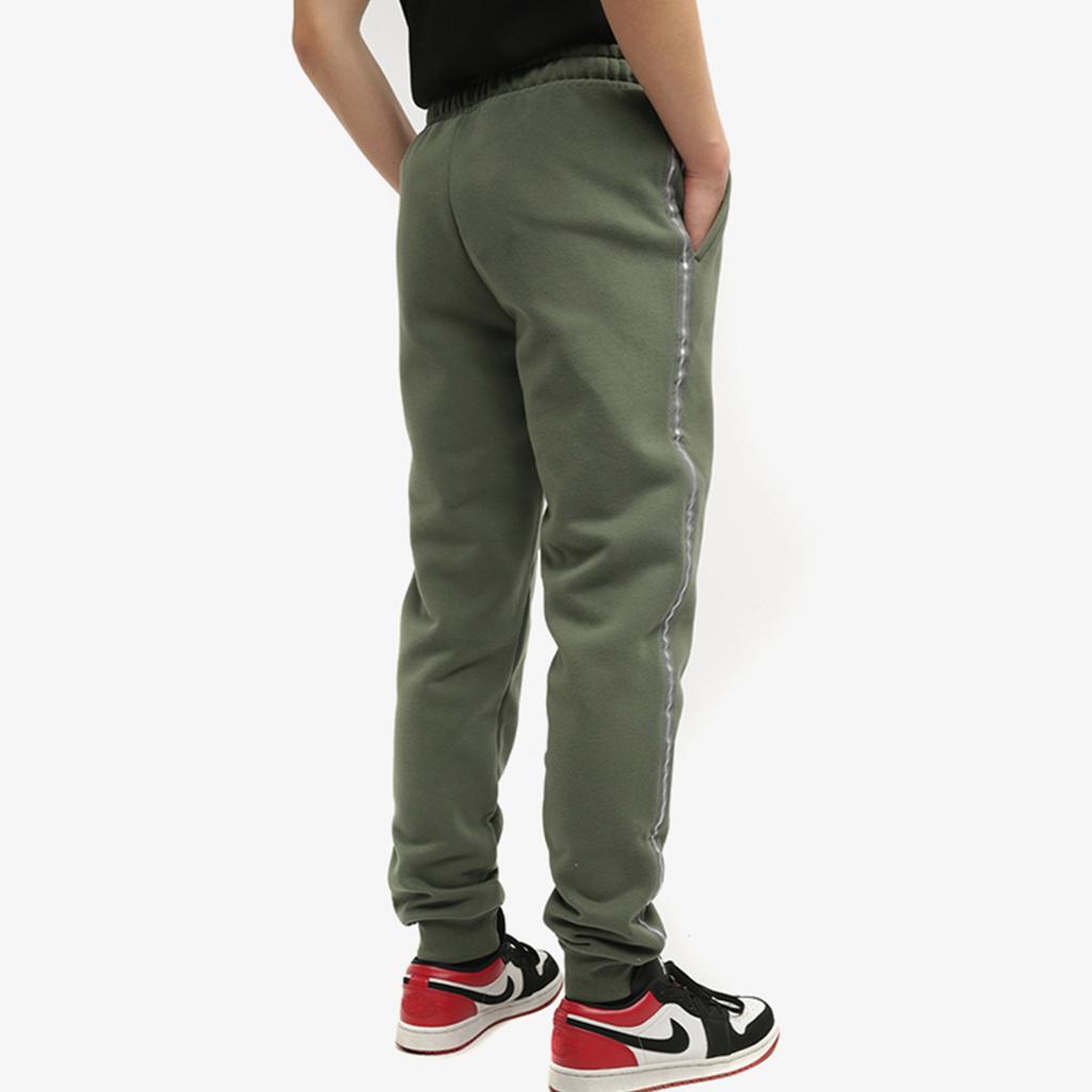 Puma Metallic Nights Drawstring Fleece-Lined Warm Casual Pants Men Bottoms Dark-Green 587142-64