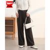 IEF Women's High-Waisted Wool-Blend Wide-Leg Trousers