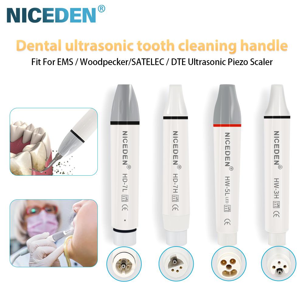 Autoclavable Dental NICEDEN Ultrasonic Piezo Scaler Handpiece Fit for SATELEC/DTE/WOODPECKER/EMS/VRN/Dental Ultrasonic Scaler Accessorie