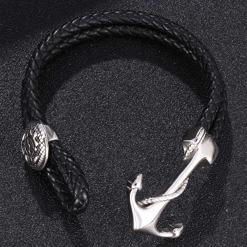 New Anchor Bracelet Multilayer Rope Chain Bracelet For Men Women Fashion Style Gift