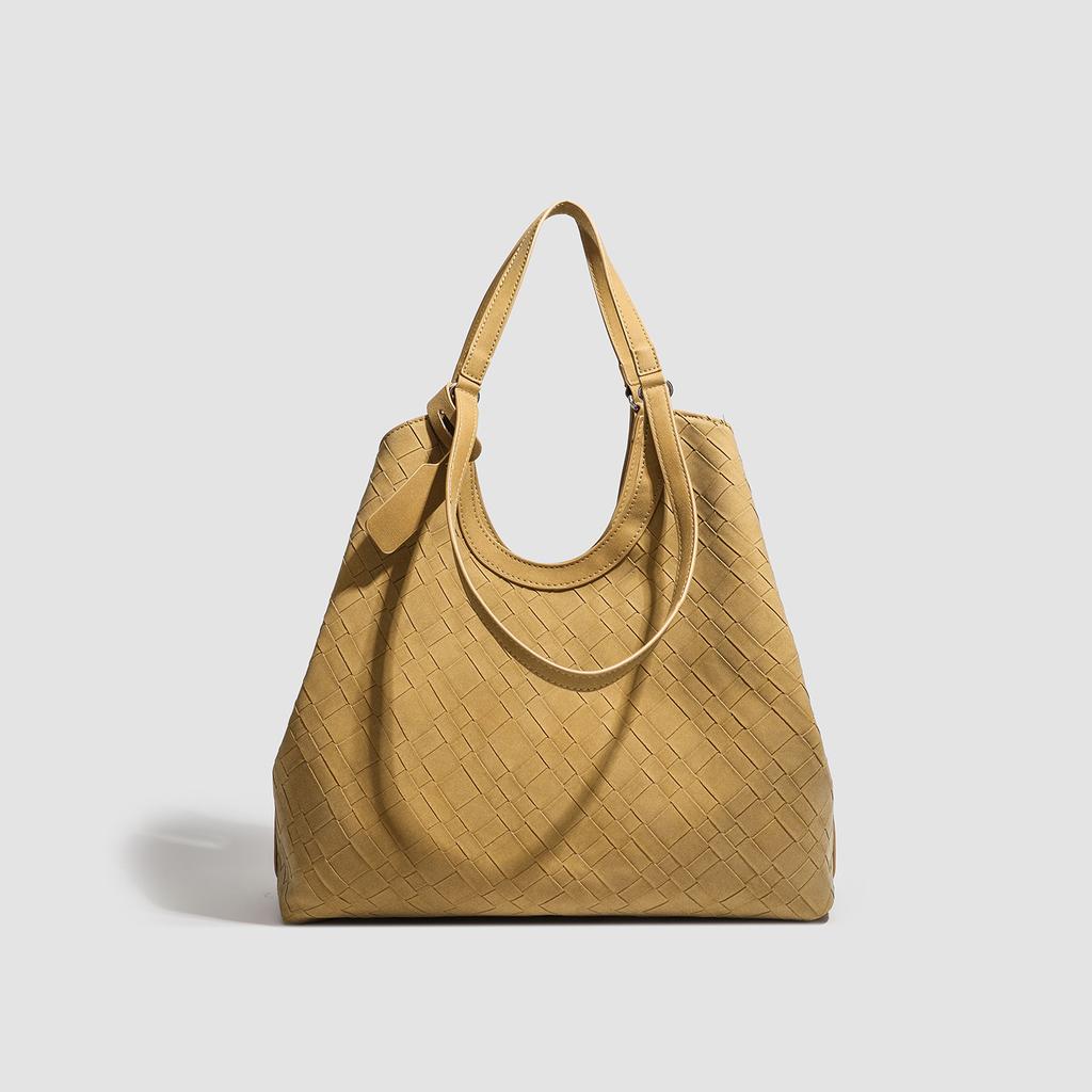 High-end Retro Woven Tote Bag, Niche Fashion Handbag, Shoulder Bag and Underarm Bag