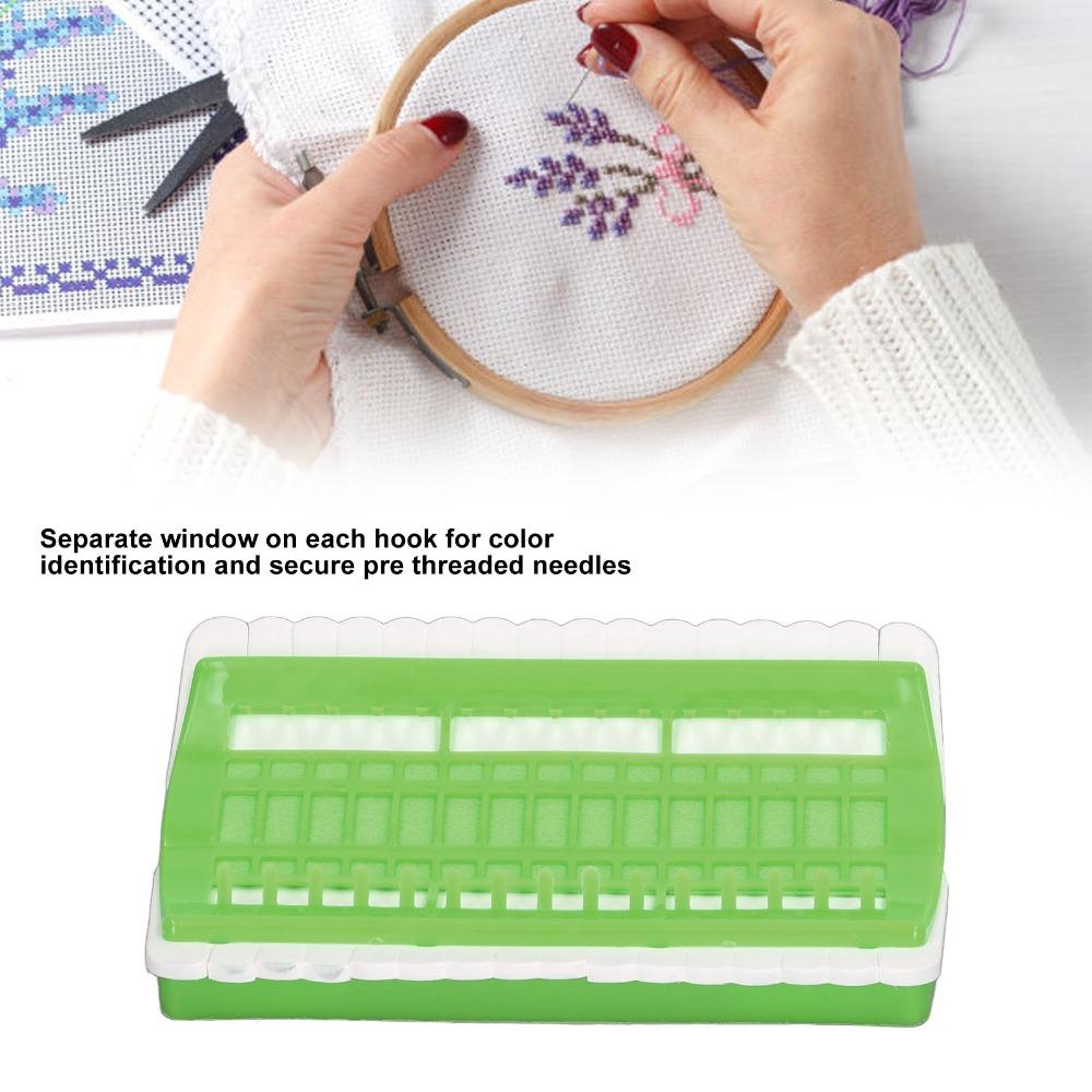 4 Replaceable Cards Embroidery Floss Organizer 30 Positions Thread Holder For Cross Stitch
