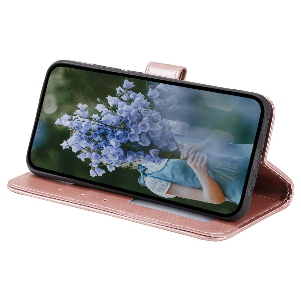 For Samsung Galaxy A24 4G (162.1 x 77.6 x 8.3mm) PU Leather Wallet Phone Case Imprinted Mandala Flower Pattern Stand Cover