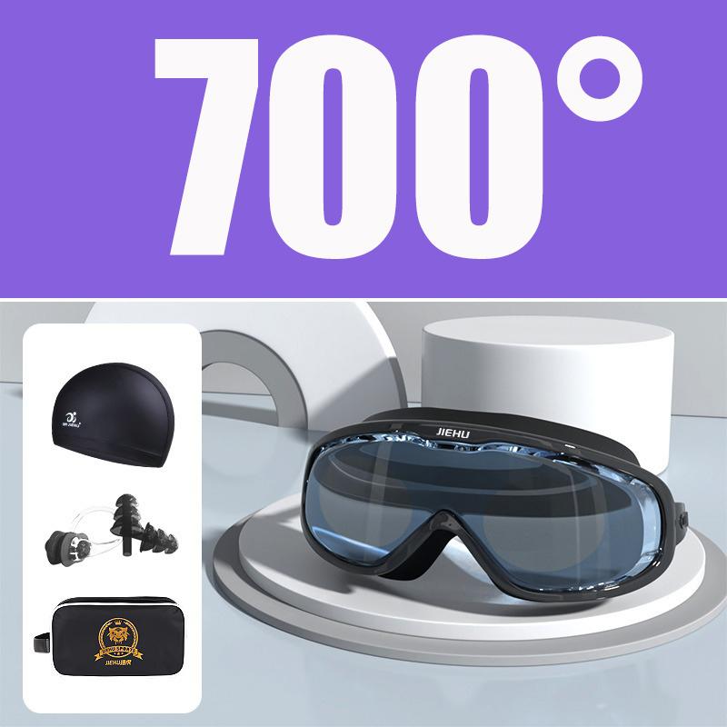 Myopie-Verschreibung -1,5 ~ -8,0 Grad Wasserdichte Anti-Beschlag-Silikon-Schwimmbrille mit Ohrstöpseln