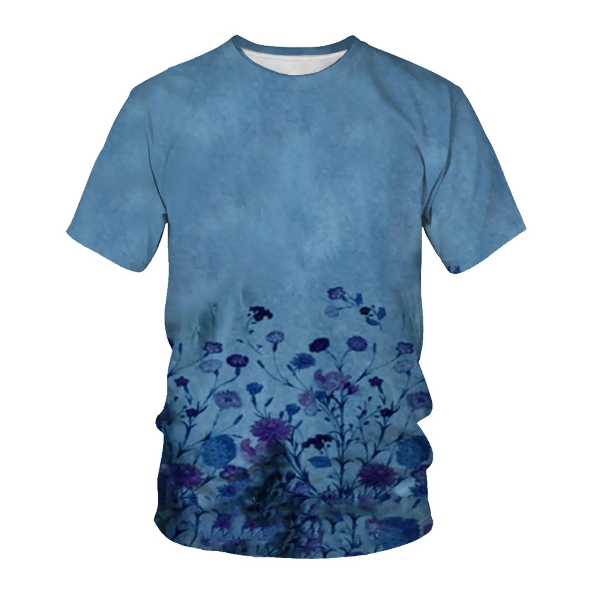 

Нові тенденції моди Літня чоловіча футболка з 3D-принтом, одяг з принтом комах, птахи, метелики, хараджуку, повсякденний одяг, топ унісекс XS синій