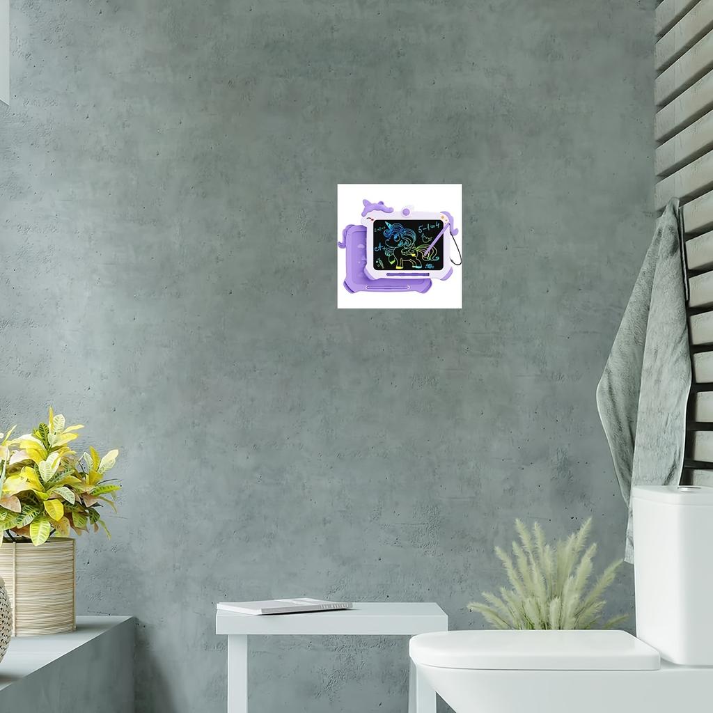 LCD Writing Tablet, Electronic Drawing Tablet and Doodle Board, Frameless Poster Canvas Painting, Suitable for 3-8 Years Old Children as Birthday Gift